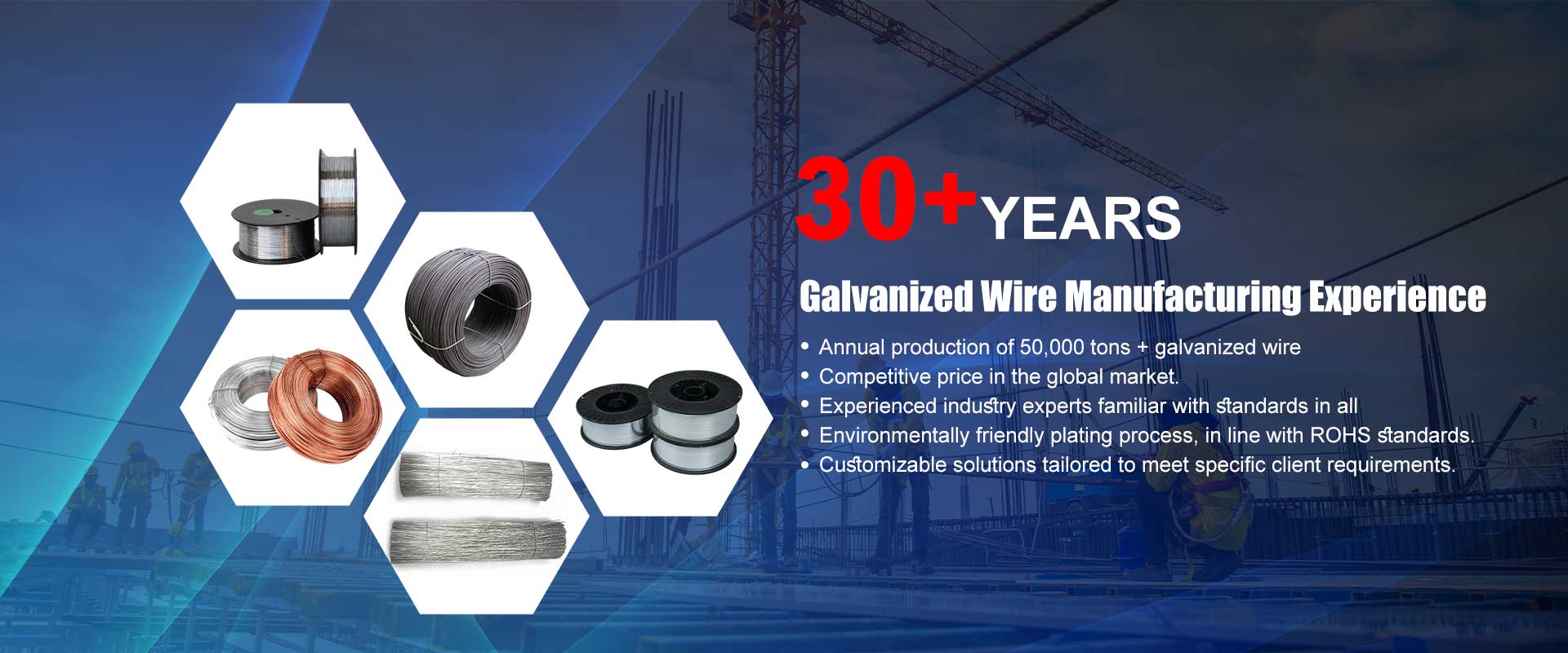 Galvanized Wire Supplier Banner